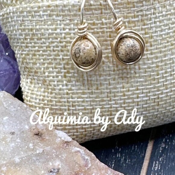 Alquimia Jewelry - Picture jasper earring